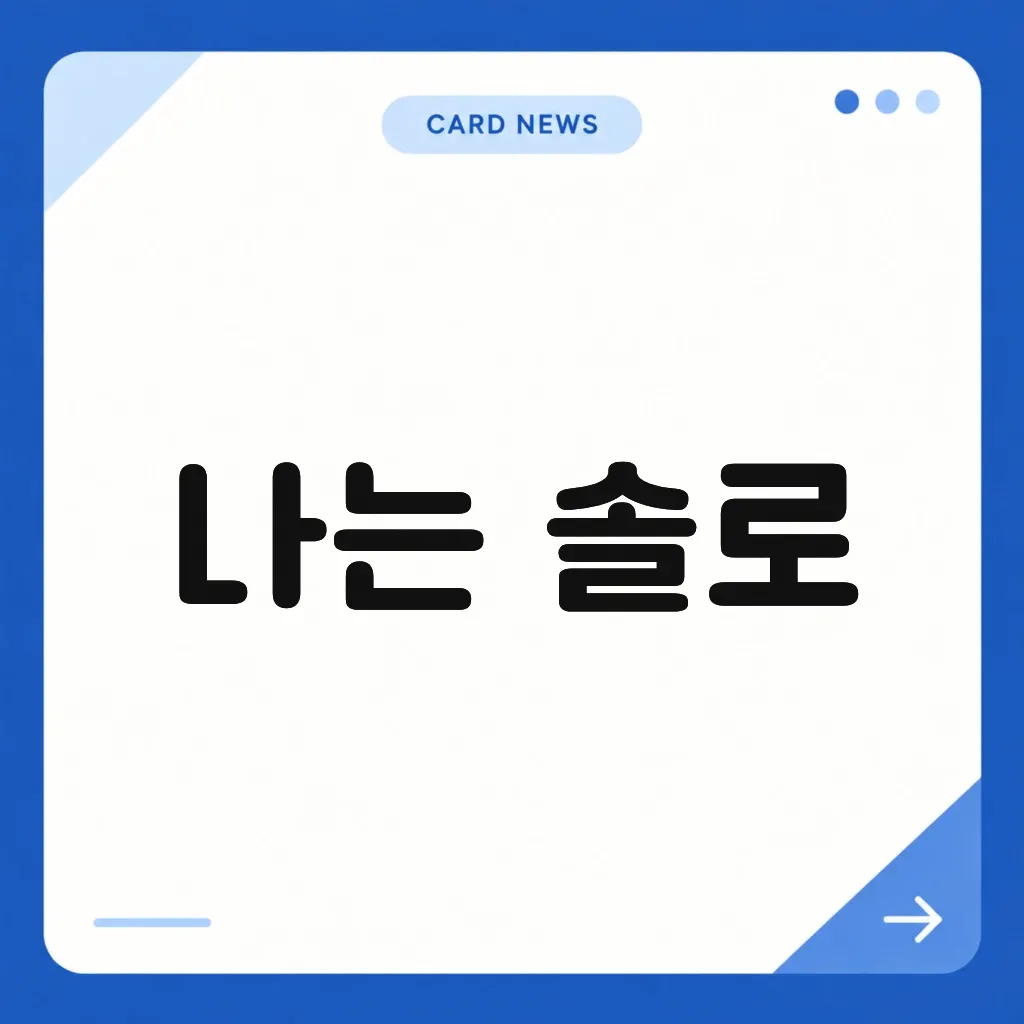 나는 솔로