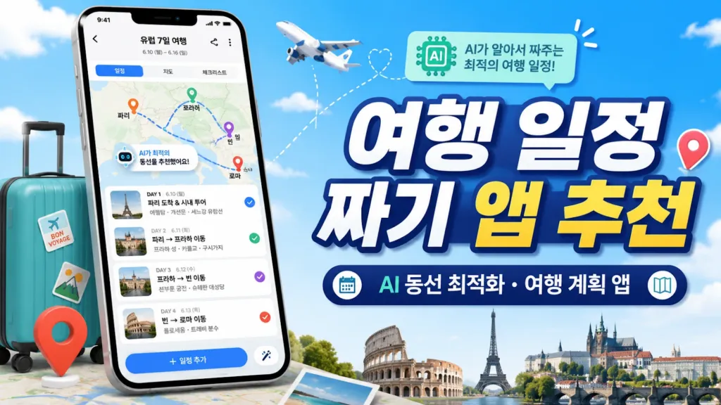 여행 일정 짜기 앱 추천